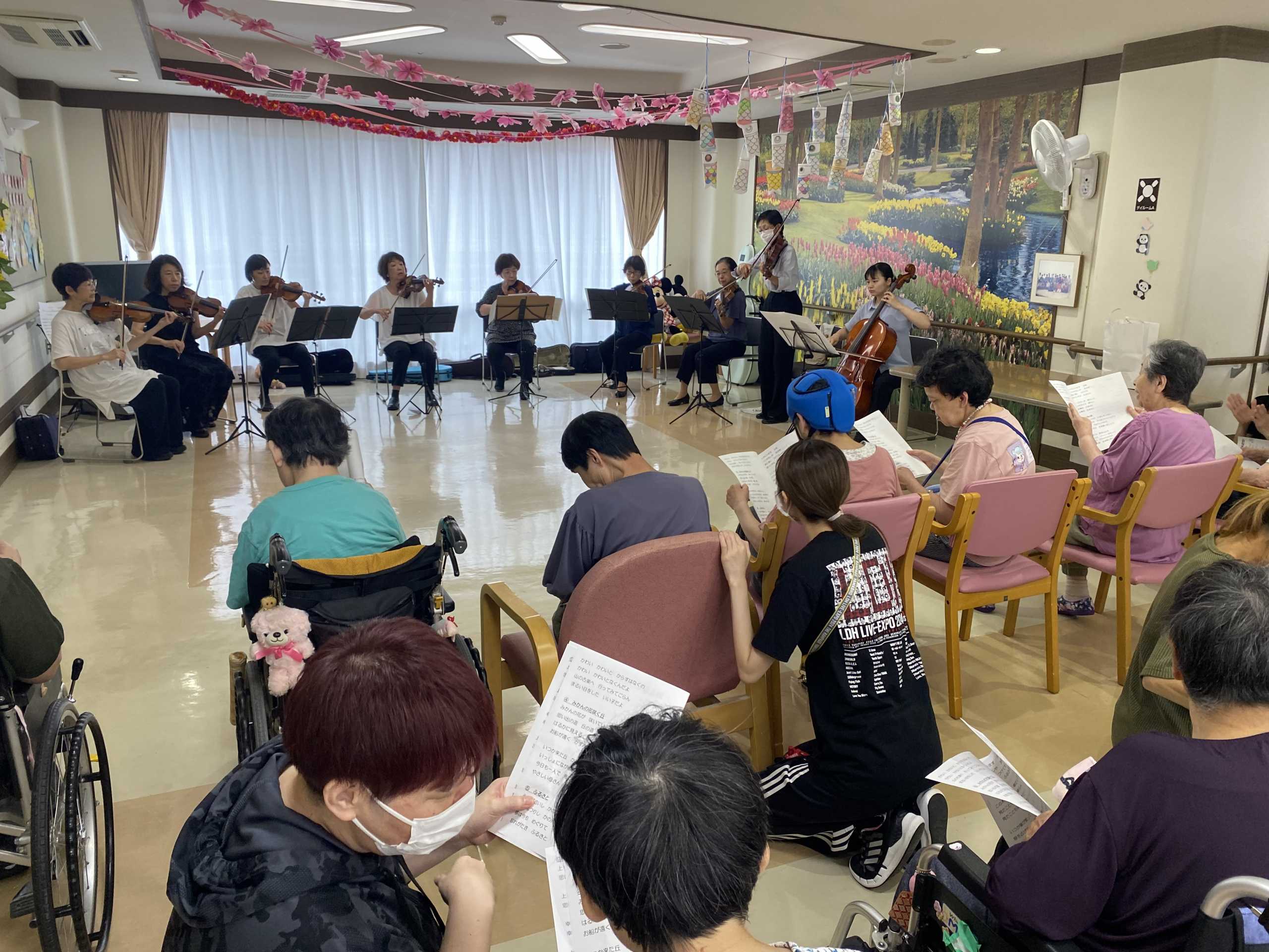 音楽ボランティアさんが来園しました
